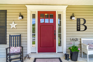 House Number Signs with Metal and Wood