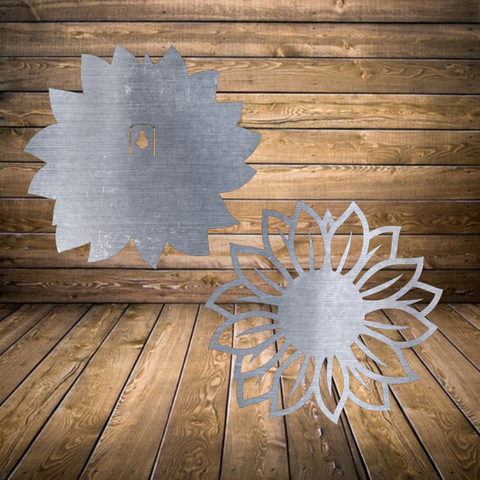 Sun Flower Metal Sign