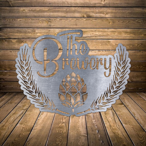 The Brewery Metal Sign