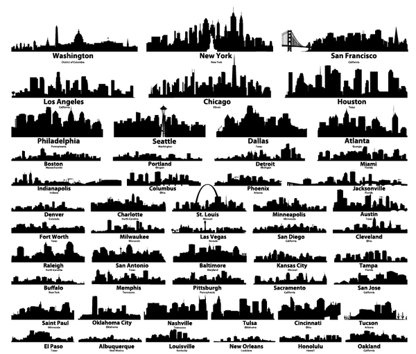 City Scape Cutting Board with Anniversary Date