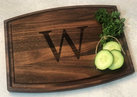 Monogram Cutting Board - Simple Letter